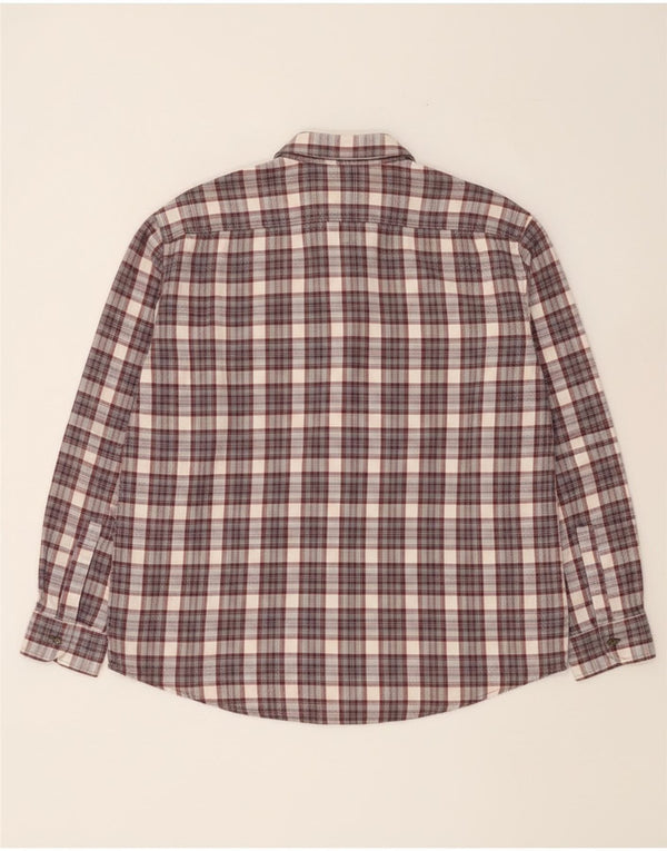 European Project Herren-Flanellhemd XL, grau kariert, Baumwolle