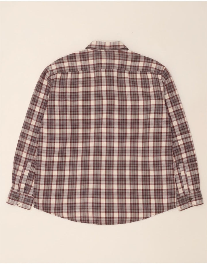 European Project Herren-Flanellhemd XL, grau kariert, Baumwolle