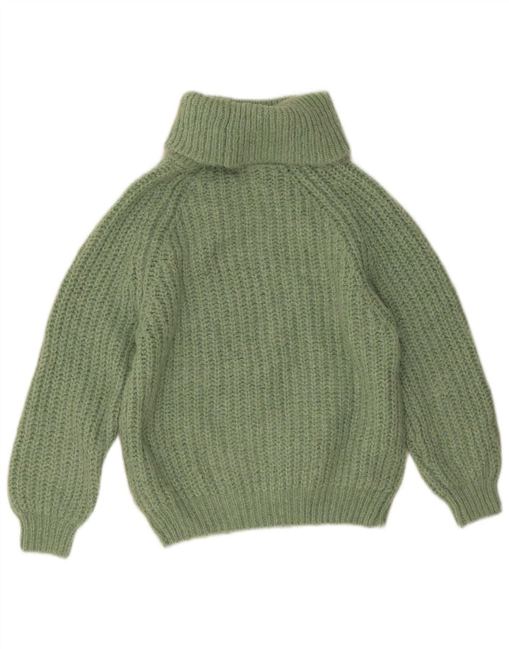 Zara Rollkragenpullover für Mädchen, 11–12 Jahre, grünes Polyester