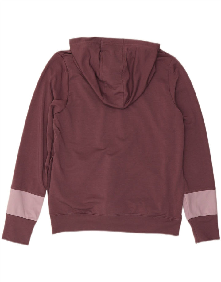 UNDER ARMOUR Damen-Kapuzenpullover mit Reißverschluss, UK 14, mittleres Kastanienbraun, Farbblock