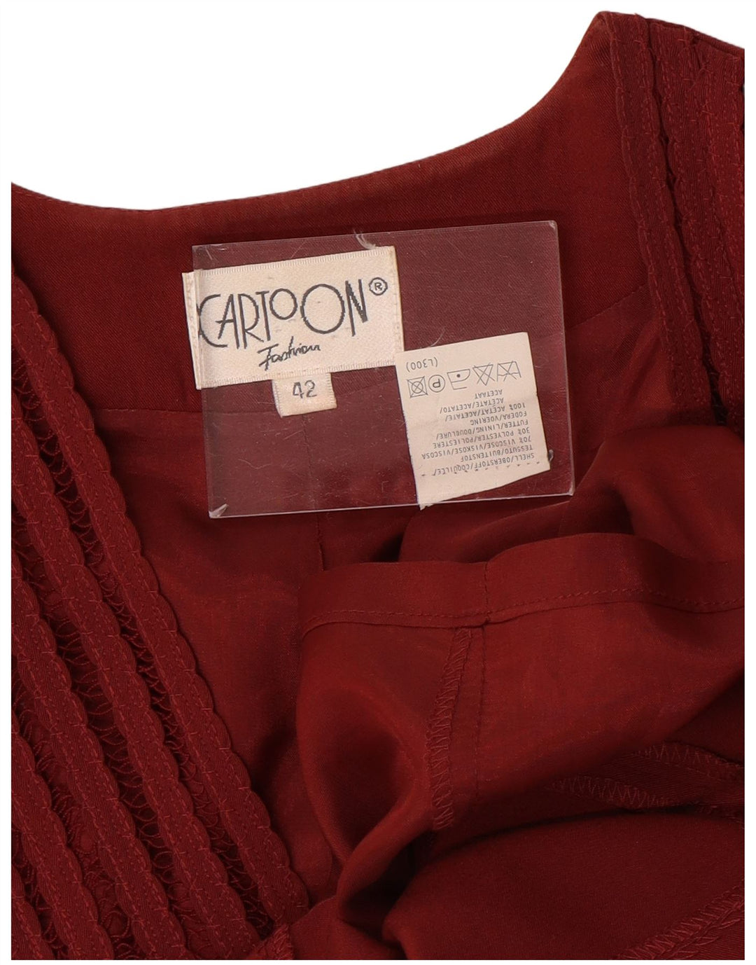 CARTOON Damen-Blazer mit 7 Knöpfen, IT 42, mittelrote Viskose