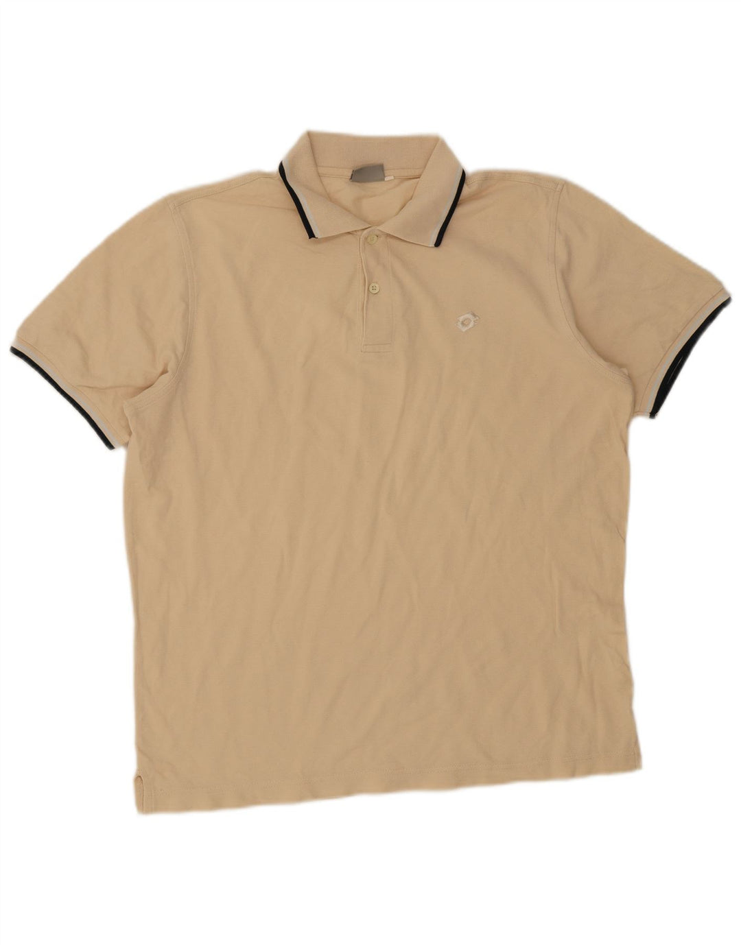 Lotto Herren Poloshirt XL Beige gestreift