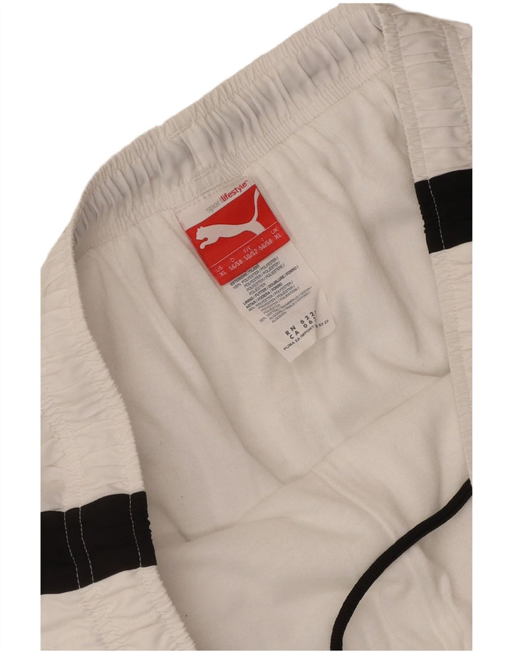 Puma Herren Graphic Sport Shorts XL Weiß Colourblock Polyester