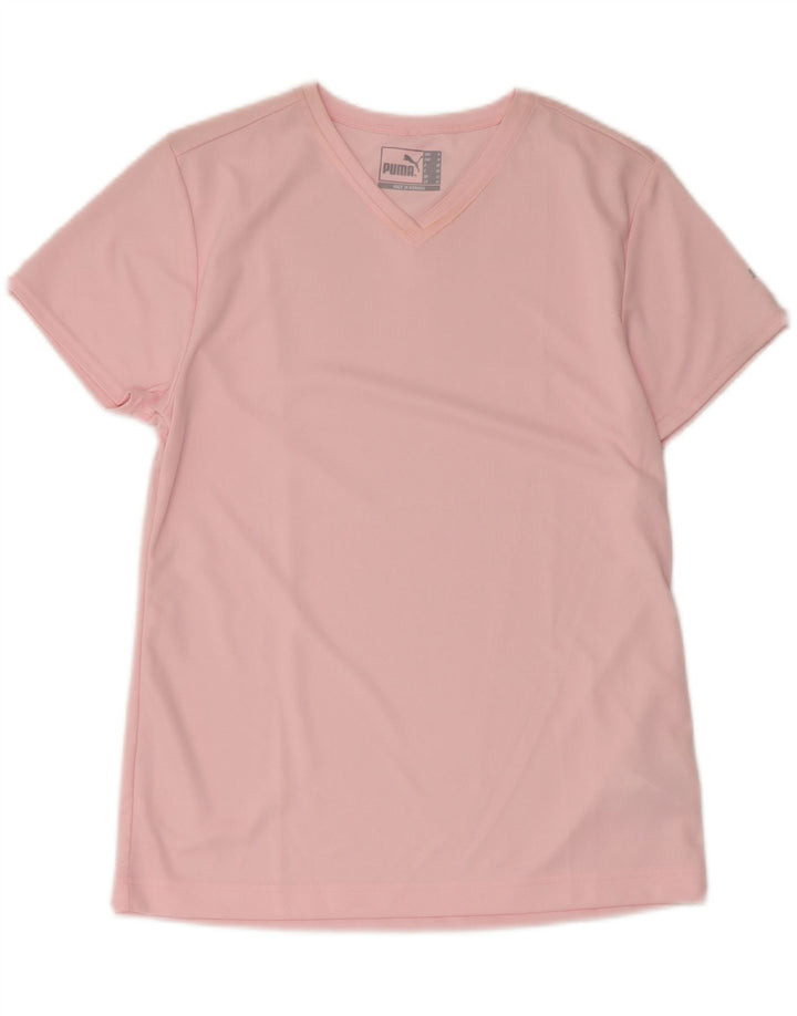 Puma Damen T-Shirt Top UK 12 Mittelrosa Polyester