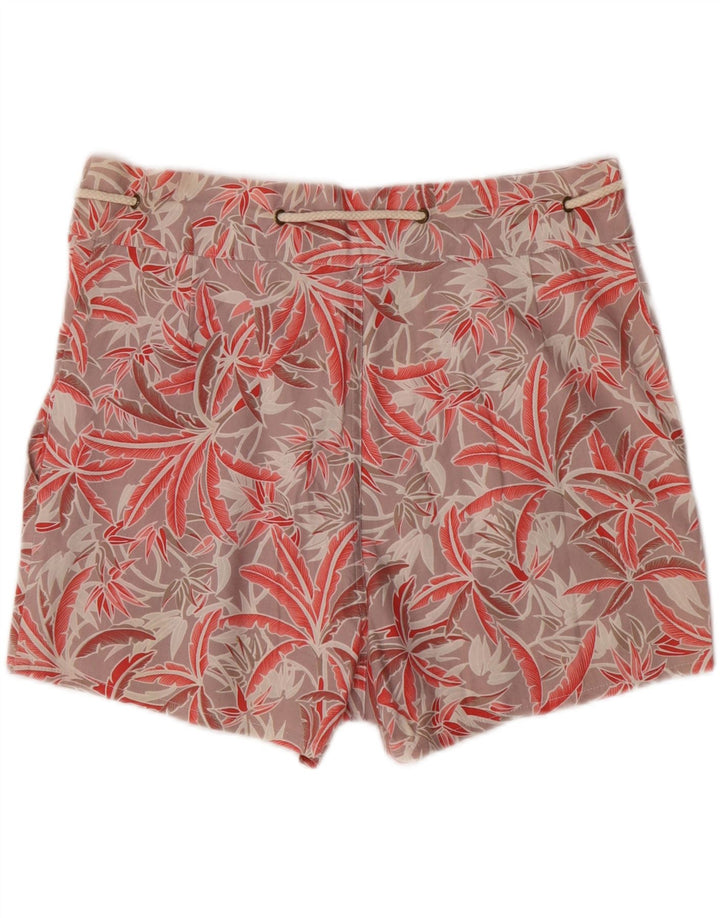 MC ROSS Womens Chino Shorts UK 16 Large  Multicoloured Floral