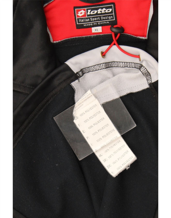 Lotto Herren-Trainingsanzug-Oberteil, Jacke, XL, Schwarz, Colourblock-Polyester