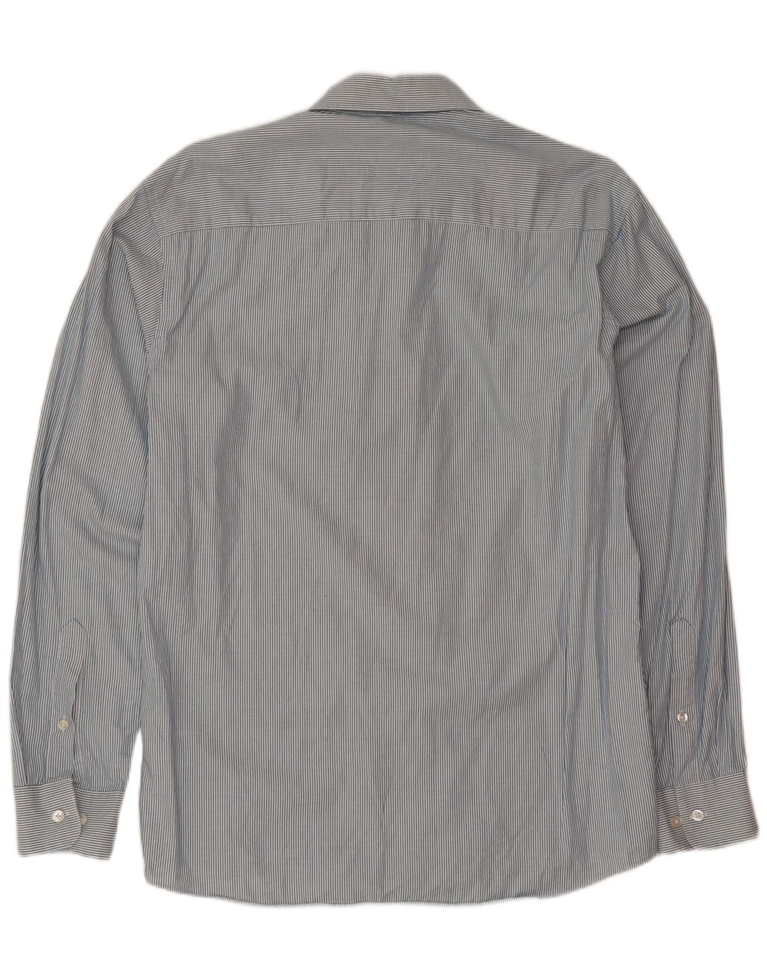 Calvin Klein Herrenhemd aus mittelblauer Nadelstreifen-Baumwolle