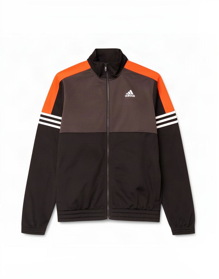 Adidas Herren-Trainingsanzugoberteil, UK-Größe 36/38, Größe S, Schwarz, Colourblock-Polyester