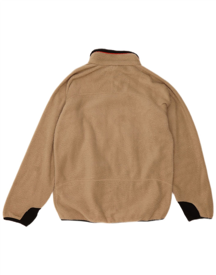 Fila Herren-Fleecepullover, groß, beige, Farbblock-Polyester