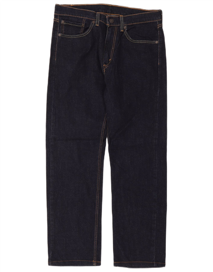 Levi's Herren Straight Jeans W32 L32 Marineblaue Baumwolle