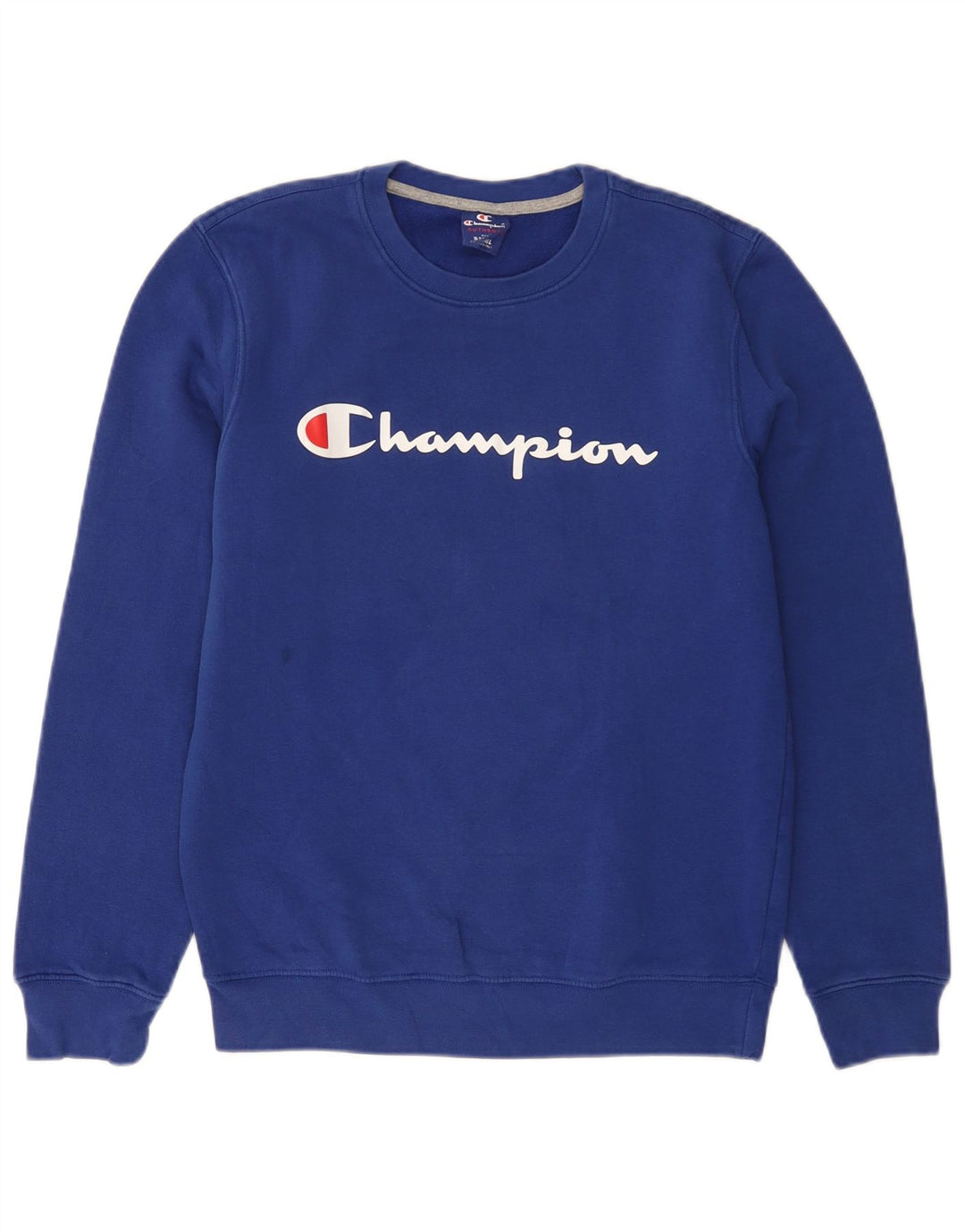 CHAMPION Herren-Sweatshirt mit Grafik, Größe S, Blau, Baumwolle