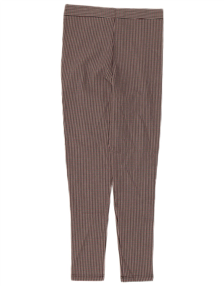 Schmale Anzughose für Damen von ZARA, Größe M, W28, L27, mehrfarbig, Hahnentrittmuster