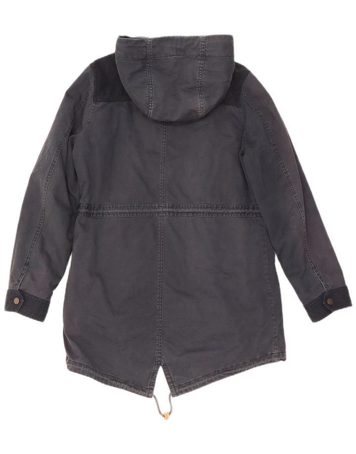 Fat Face Damen-Parka mit Kapuze, UK 14, mittelmarineblau, Polyester