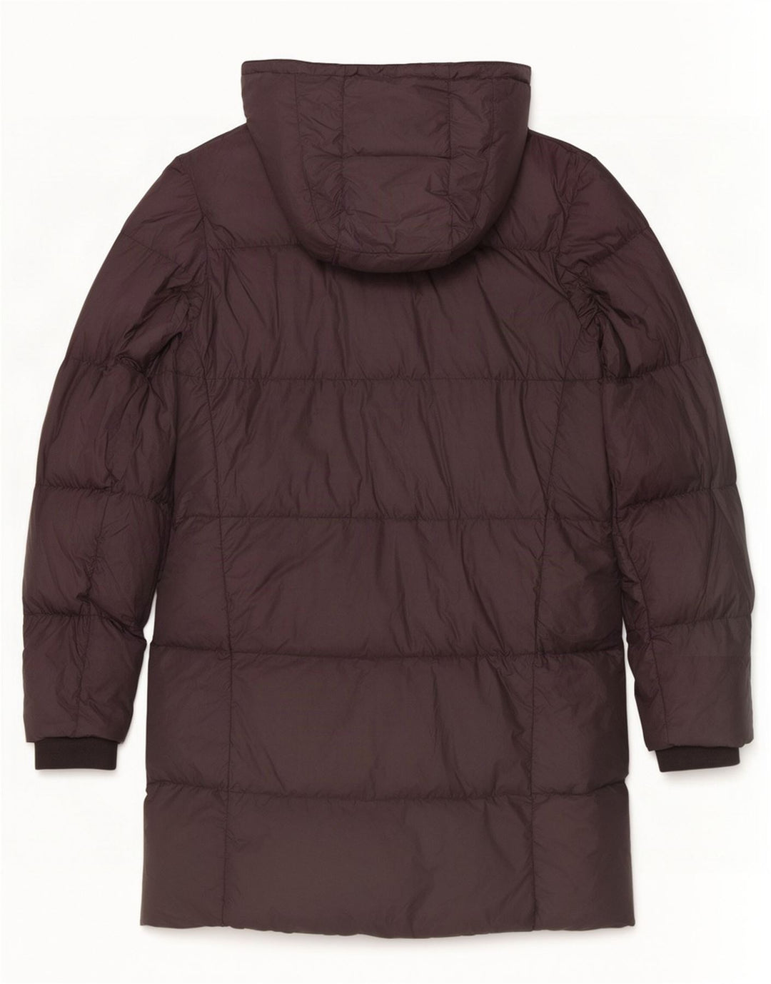 Jack Wills Wattierter Damenmantel mit Kapuze, Größe S, Grau, Polyester