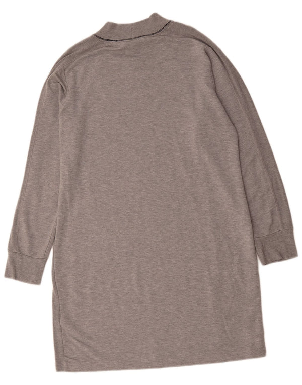 Tommy Hilfiger Sweatshirt-Pulloverkleid für Damen, UK 16, Größe L, graue Viskose