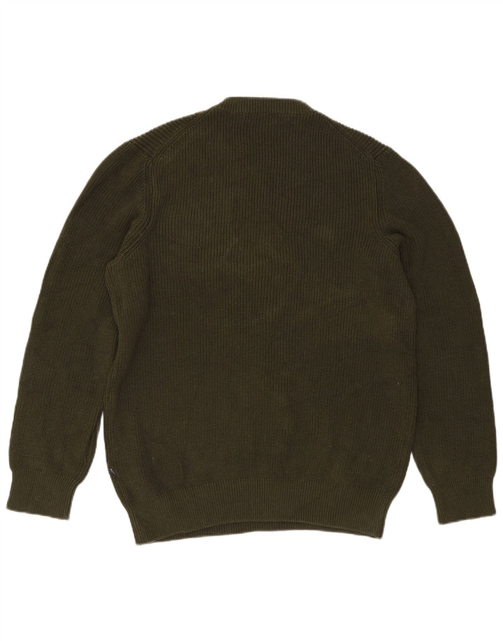 Carrera Herren-Pullover mit Rundhalsausschnitt, groß, Khaki, Baumwolle