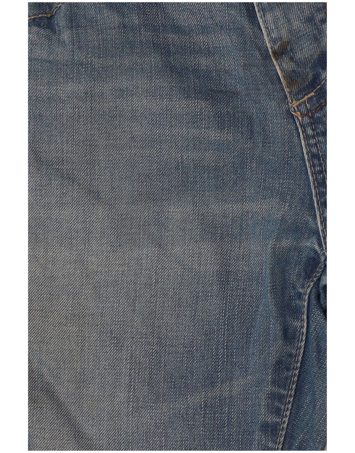JACK & JONES Mens Straight Jeans W32 L33  Blue Cotton