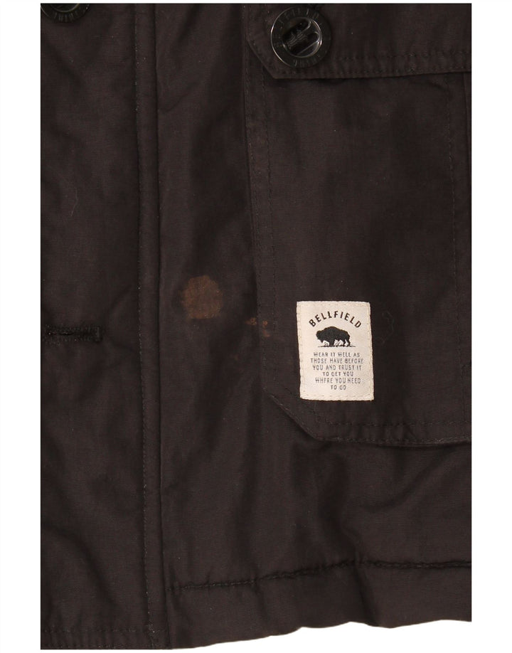 Bellfield Herren-Utility-Jacke UK 40 Large Schwarz Polyester