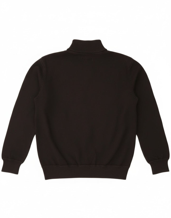 Wrangler Herren-Pullover mit Reißverschluss am Hals, XL, schwarze Baumwolle