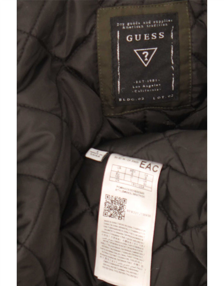 Guess Militär-Parka mit Kapuze für Herren, UK 40, Größe L, Khaki, Polyester