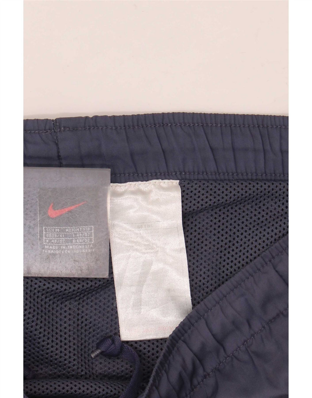 Nike Herren-Badeshorts UK 39/41 Mittelgroßes marineblaues Colourblock-Polyester