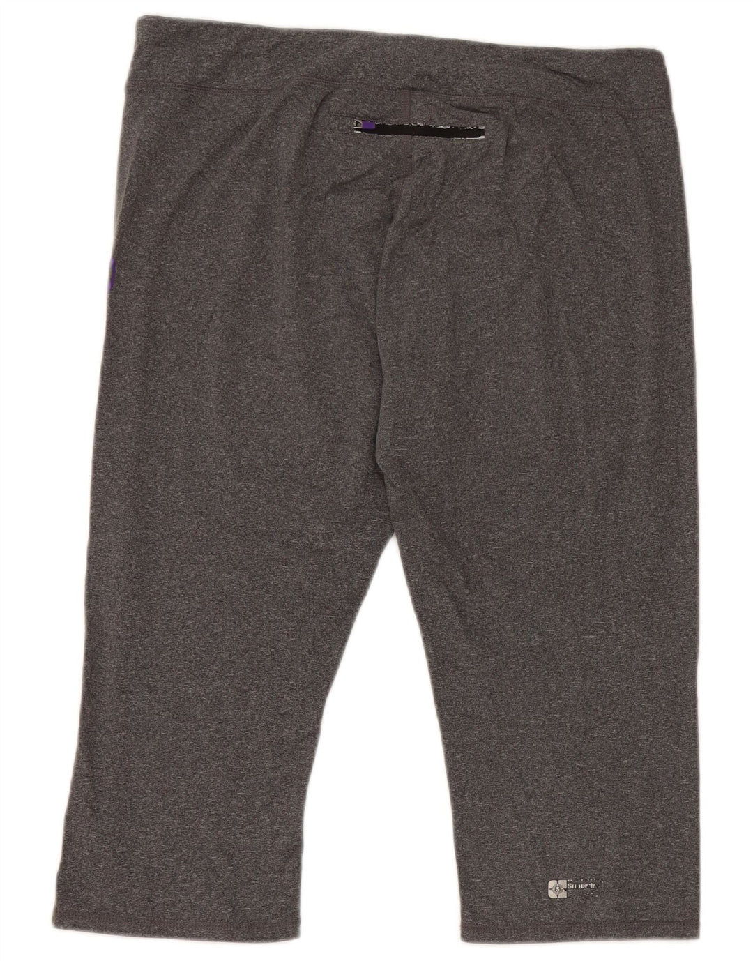 SUPERDRY Capri-Leggings mit Grafik für Damen, UK 14, Größe L, Grau, Polyester