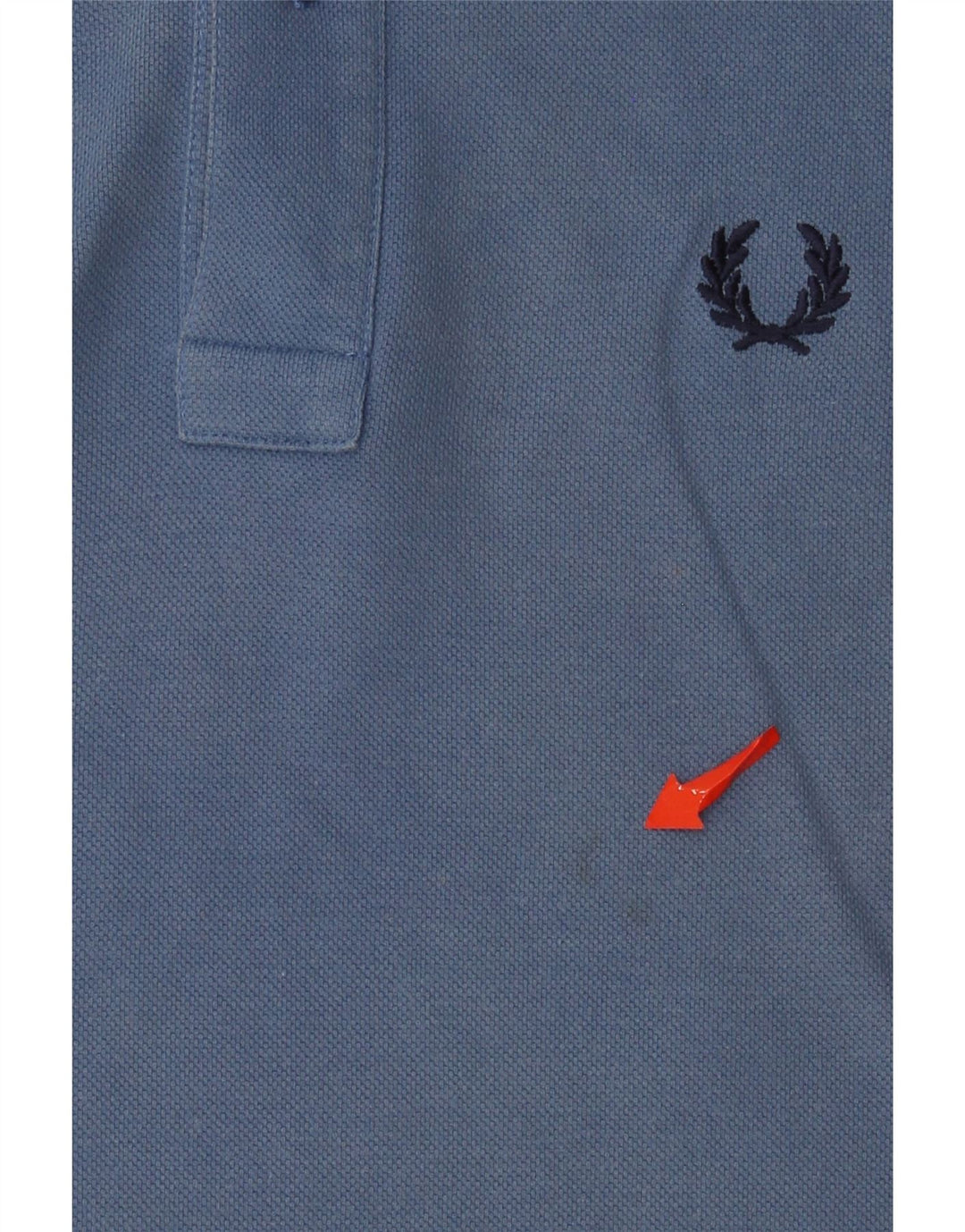 Fred Perry Herren-Poloshirt, kleine blaue Baumwolle