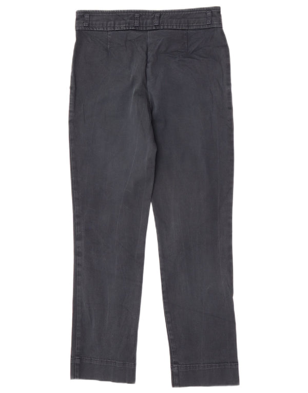 Henry s Womens Straight Chino Trousers IT 40 Small W28 L26 Navy Blue
