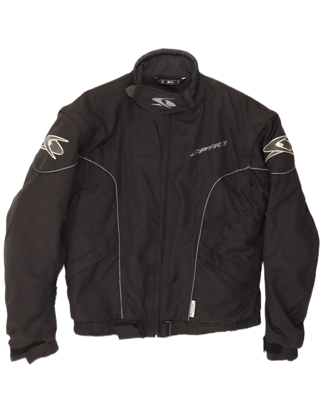 SPYKE Herren Graphic Moto Racer Bomberjacke UK 42 XL Schwarz Polyamid