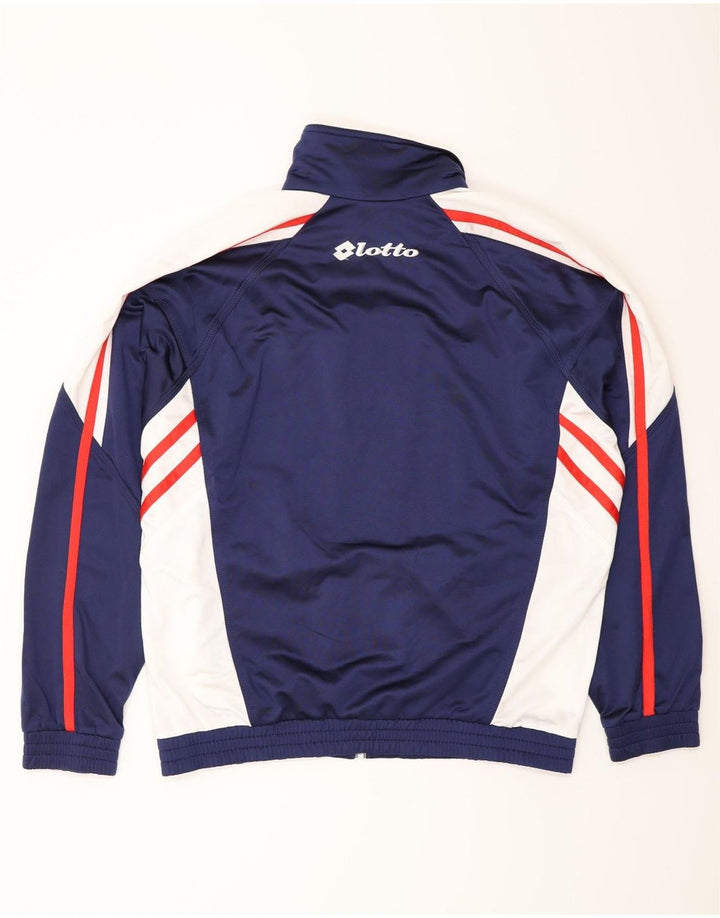 LOTTO Herren-Trainingsanzug-Top-Jacke, UK 40/42, groß, Marineblau, Farbblock