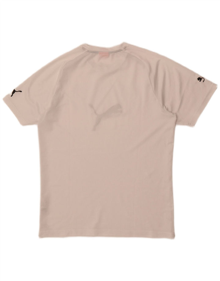 Puma Herren Grafik-T-Shirt-Oberteil Mittelweißes Polyester