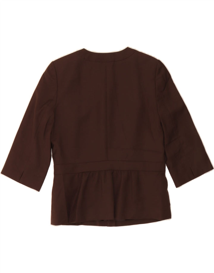 J. CREW Womens Blazer Jacket UK 4 XS Brown Wool Vintage J. Crew and Second-Hand J. Crew from Messina Hembry 