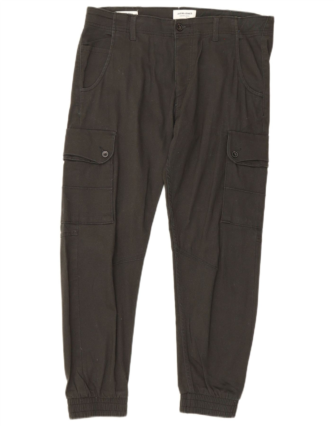 Jack & Jones Herren Jogger Cargohose W34 L30 Schwarz