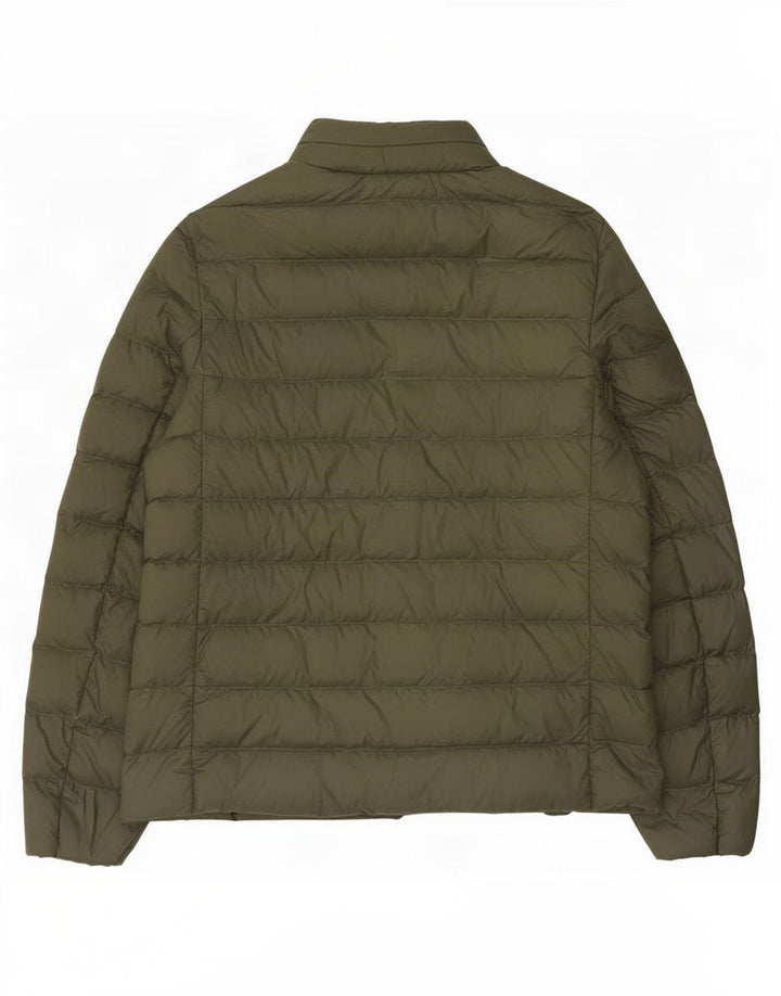 Marks & Spencer Damen Wattierte Jacke UK 12 Mittelgrünes Polyamid
