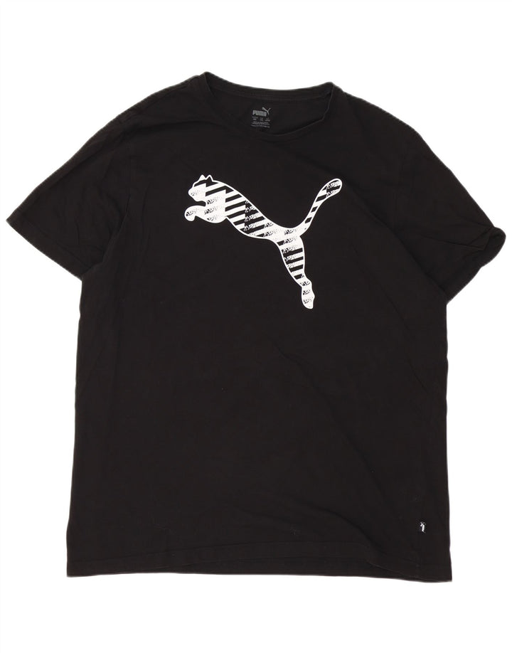 Puma Herren Grafik T-Shirt Top 2XL Schwarz