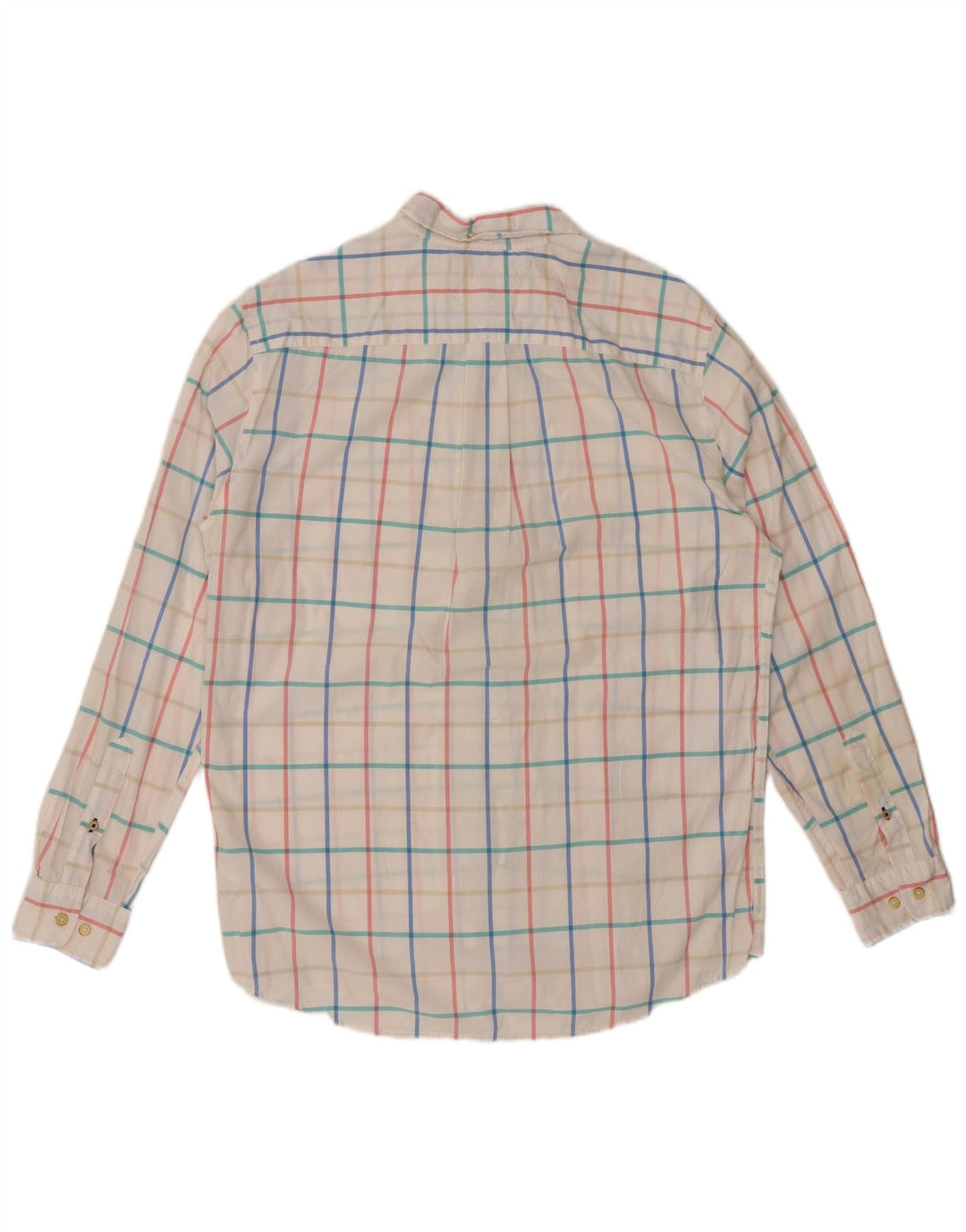 TOMMY HILFIGER Herren-Hemd mit klassischer Passform, mittelweiß, kariert, Baumwolle