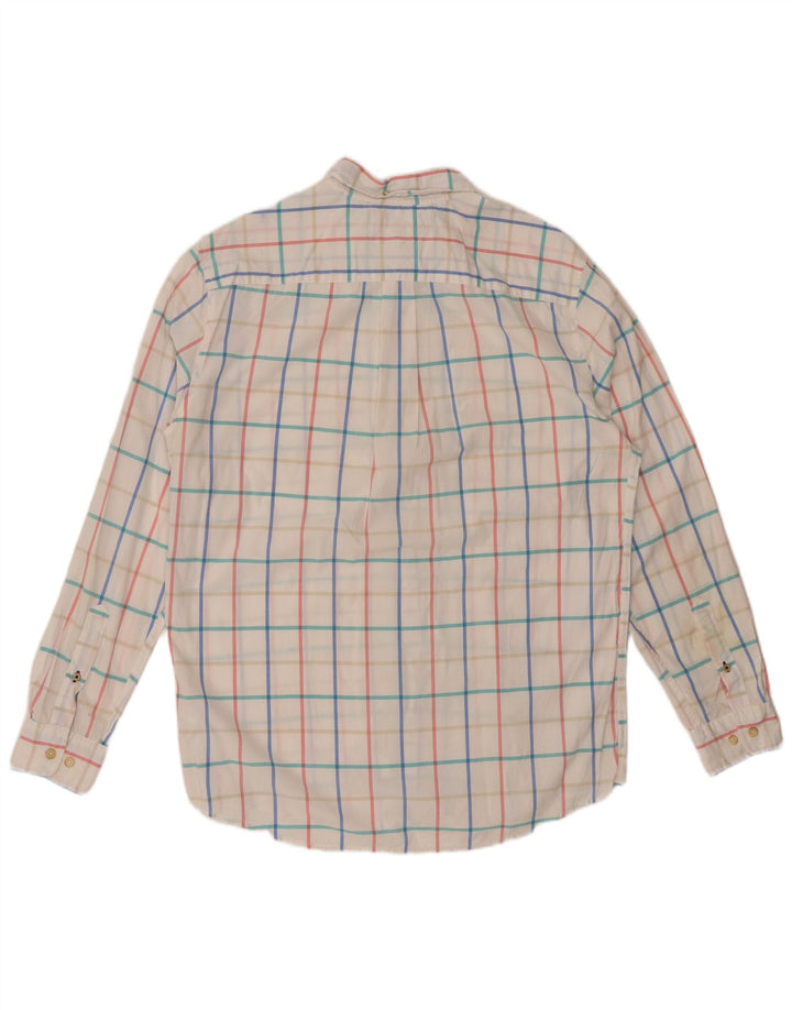 TOMMY HILFIGER Herren-Hemd mit klassischer Passform, mittelweiß, kariert, Baumwolle