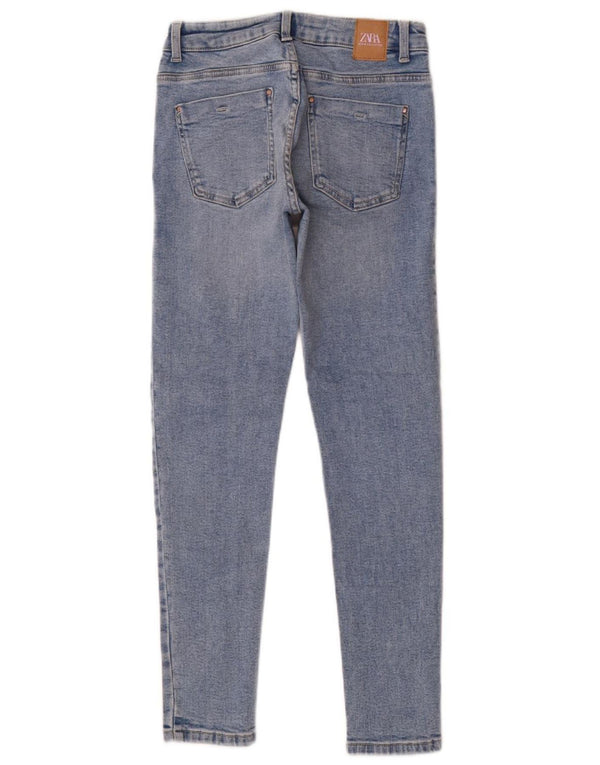 Zara Damen Skinny Jeans EU 36 XS W26 L28 Blaue Baumwolle
