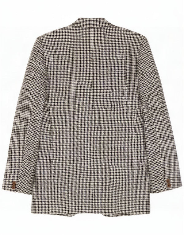 Prandina Herren 2-Knopf-Blazerjacke UK 40 Large Grey Houndstooth