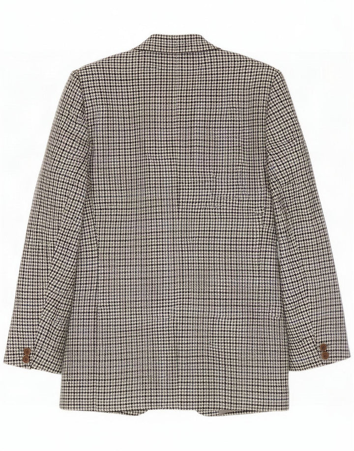 Prandina Herren 2-Knopf-Blazerjacke UK 40 Large Grey Houndstooth