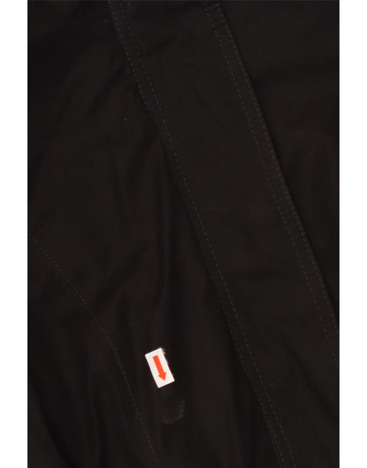 HOLLISTER Parka-Jacke mit Kapuze für Damen, UK 14, Mittelschwarzes Polyester