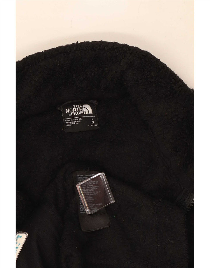 The North Face Fleecejacke für Mädchen, 14–15 Jahre, Größe L, Schwarz, Polyester