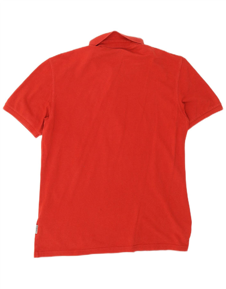 Napapijri Herren-Poloshirt, große rote Baumwolle