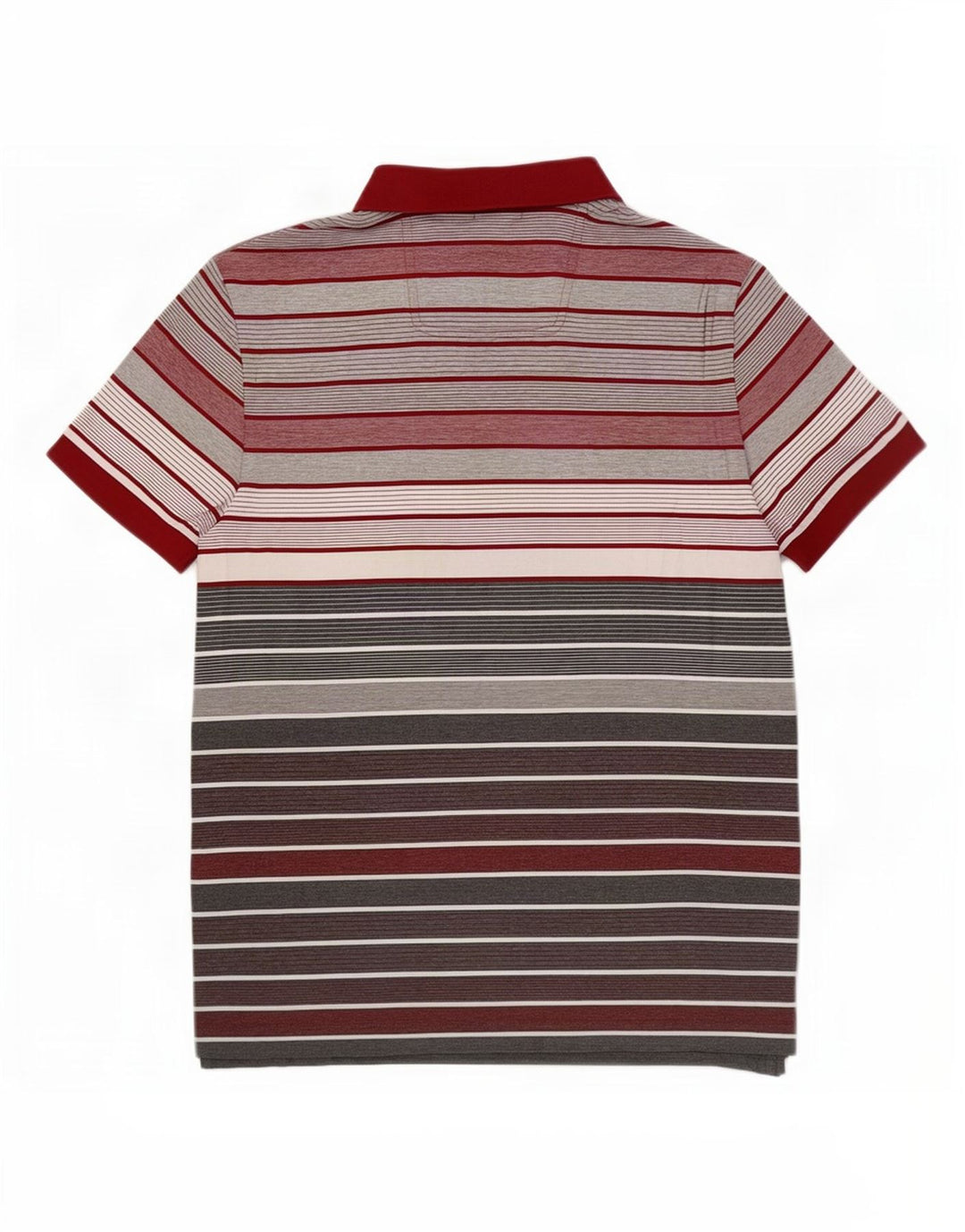 Hugo Boss Herren-Poloshirt mit normaler Passform, klein, rot gestreift, Baumwolle