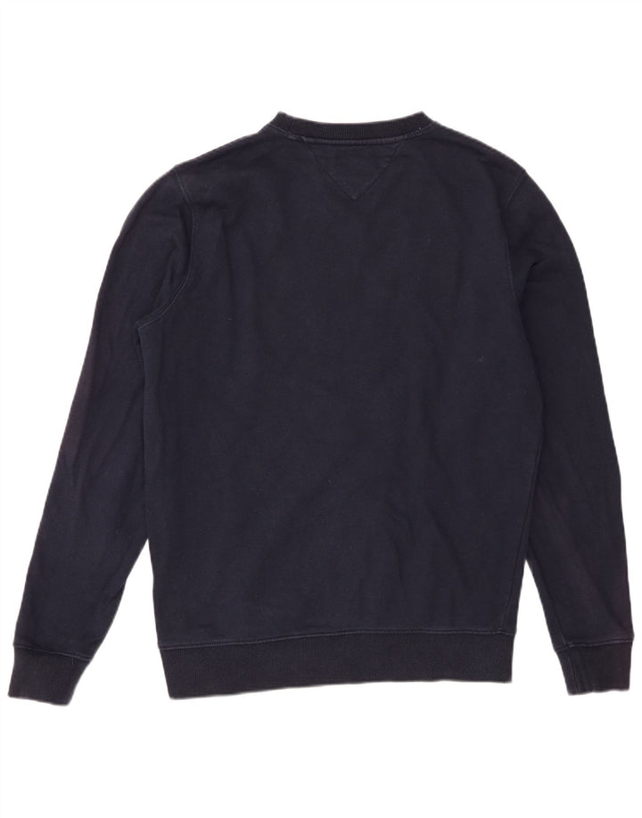 Tommy Hilfiger Herren-Sweatshirt mit Grafik, mittlere marineblaue Baumwolle