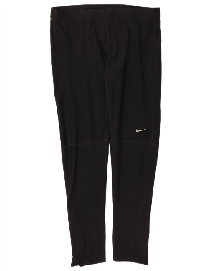 Nike Damen Dri Fit Leggings UK 20 2XL Schwarz Polyester