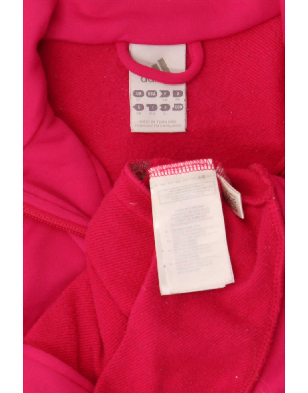 Adidas Damen Trainingsanzug Top Jacke UK 12 Mittelrosa Polyester