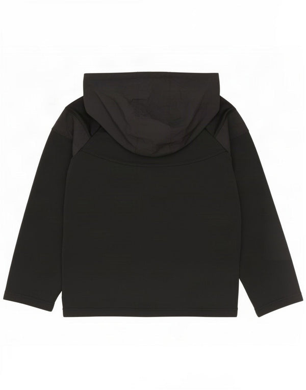 Nike Mädchen-Kapuzenpullover mit Reißverschluss, 10–11 Jahre, Mittelschwarz, Farbblock