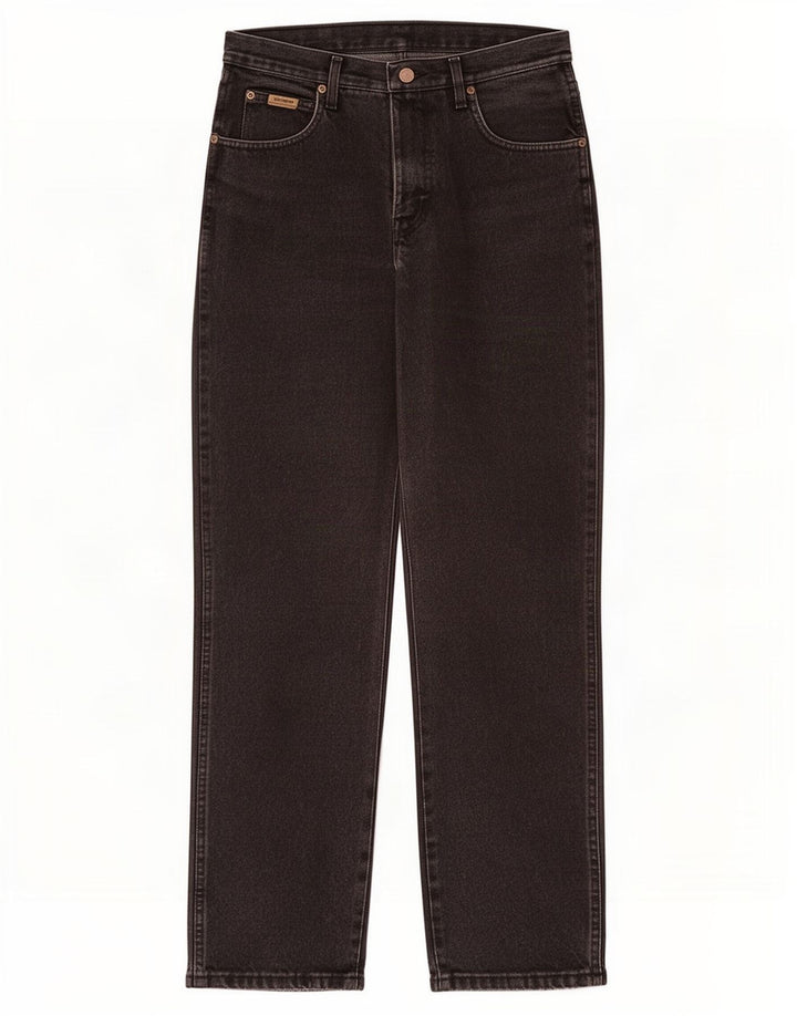 Wrangler Herren Straight Jeans W32 L32 Schwarz