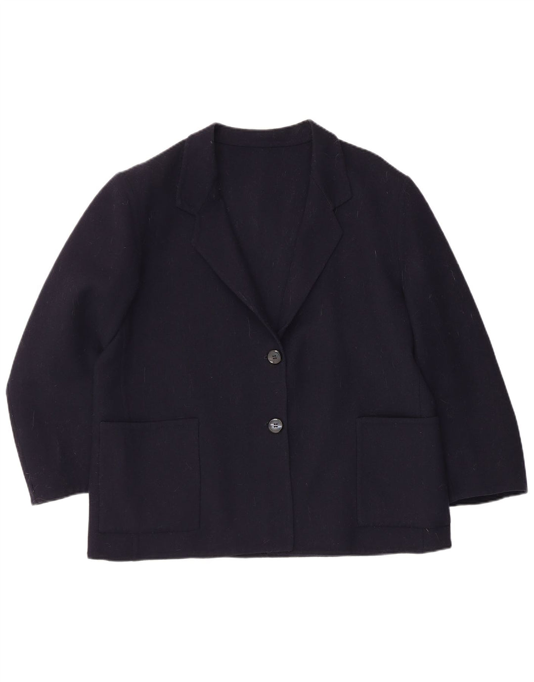 Piacenza Damen-Blazer mit 3/4-Ärmeln und 2 Knöpfen, Gr. 40, Marineblau